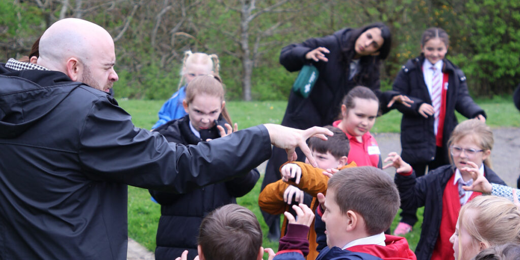 Primary school enrichment interactive learning in the park