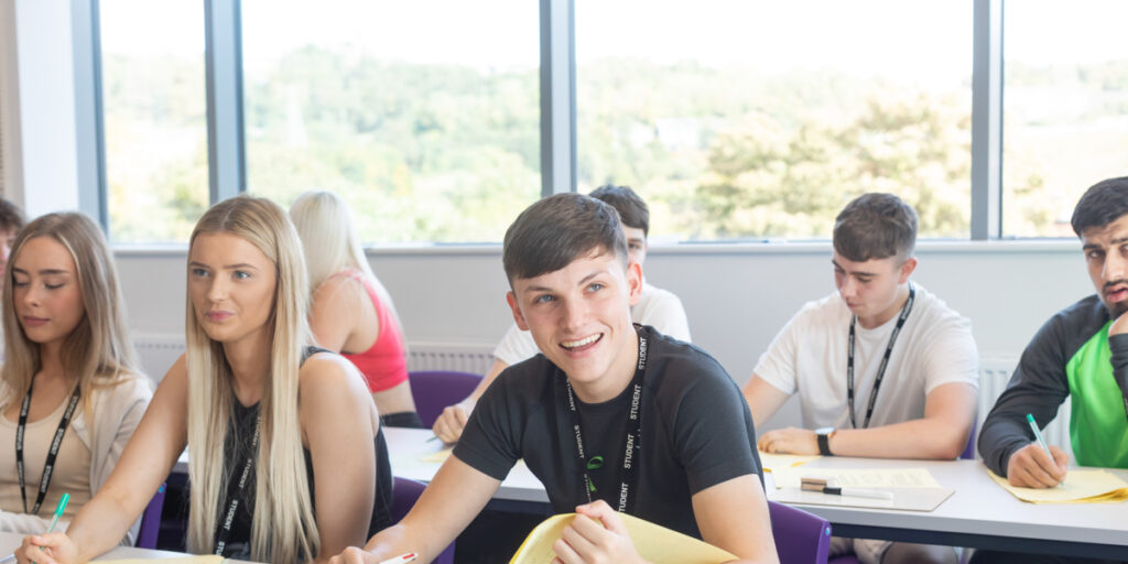 Trinity Sixth Form Academy students in lesson